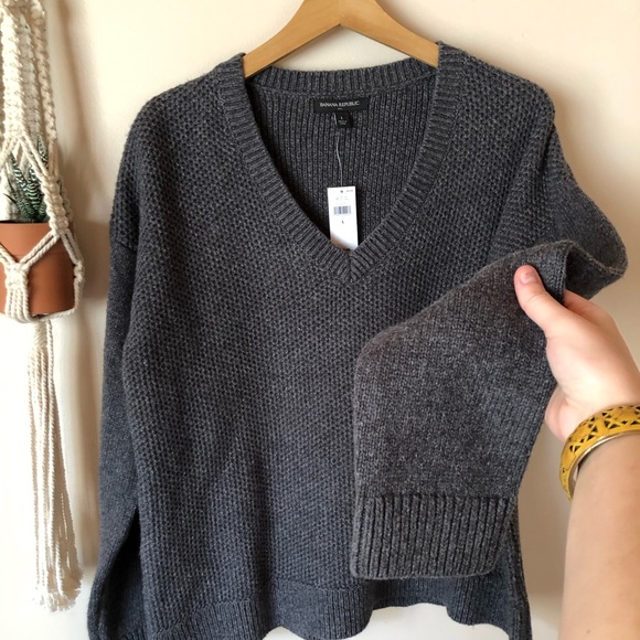 NWT Banana Republic // Baggy Grey Sweatshirt - Picture 4 of 5